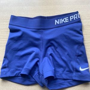 Girls Small Purple Nike Pro Shorts